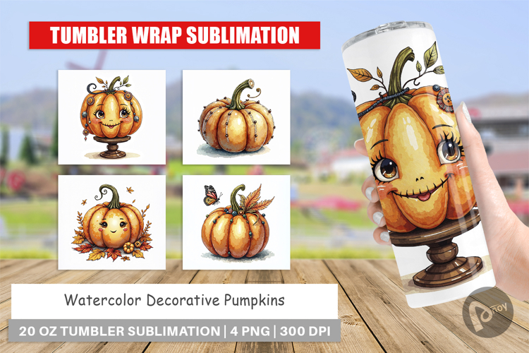 Decorative Pumpkins Tumbler