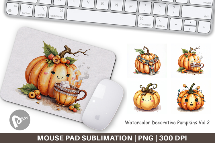 Decorative Pumpkins Mouse Pad