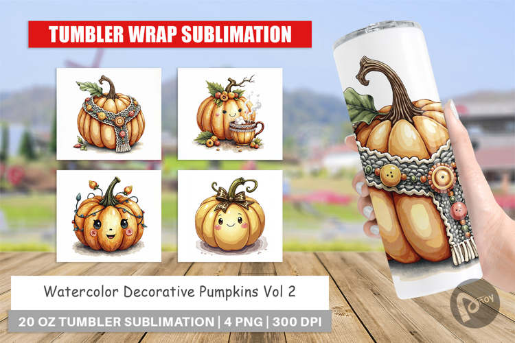 Decorative Pumpkins Tumbler