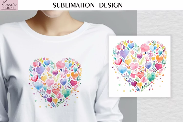 Watercolor Flower Heart| Summer T Shirt