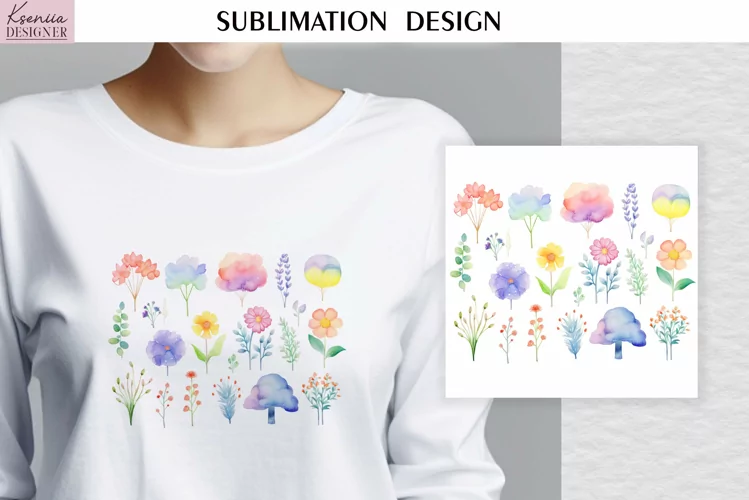 Watercolor Wild Flowers| Summer T Shirt