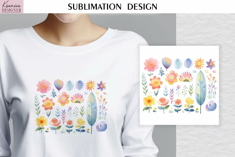 Watercolor Flowers| Summer T Shirt