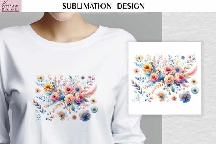 Watercolor Vintage Flowers| Summer T Shirt