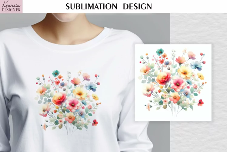 Watercolor Wild Flowers Bouquet| Summer T Shirt