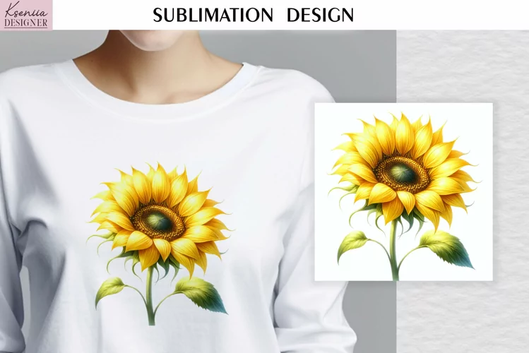 Watercolor Big Sunflower| Summer T Shirt