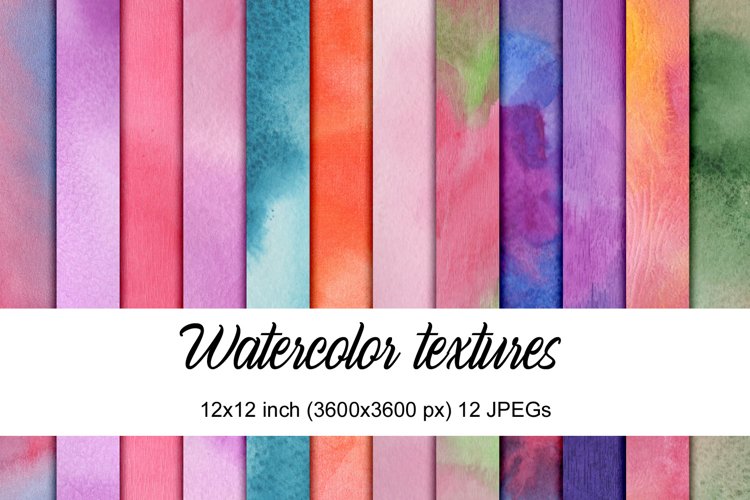 digital papers with watercolor texture