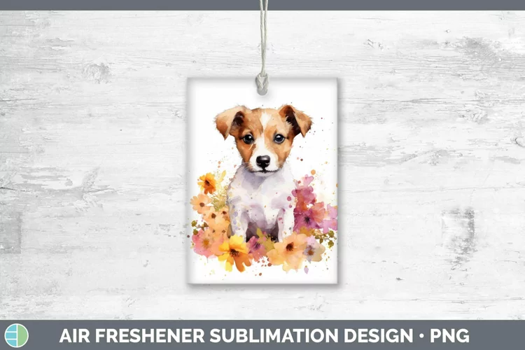 Watercolor Dog Jack Russell Terrier Air Freshener Sublimatio