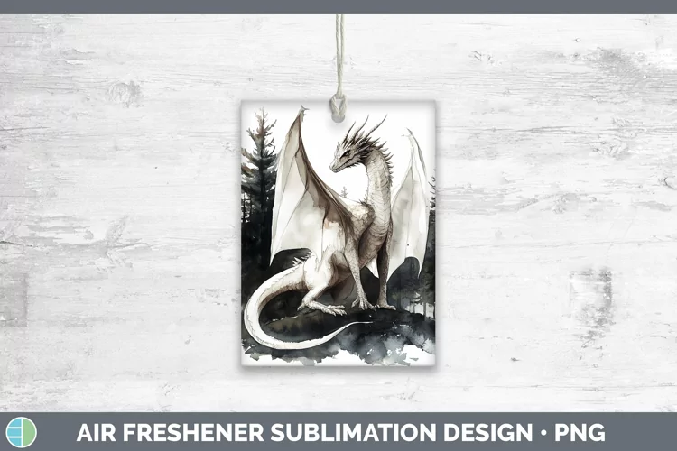 Watercolor Dragon Air Freshener Sublimation Car Freshener De