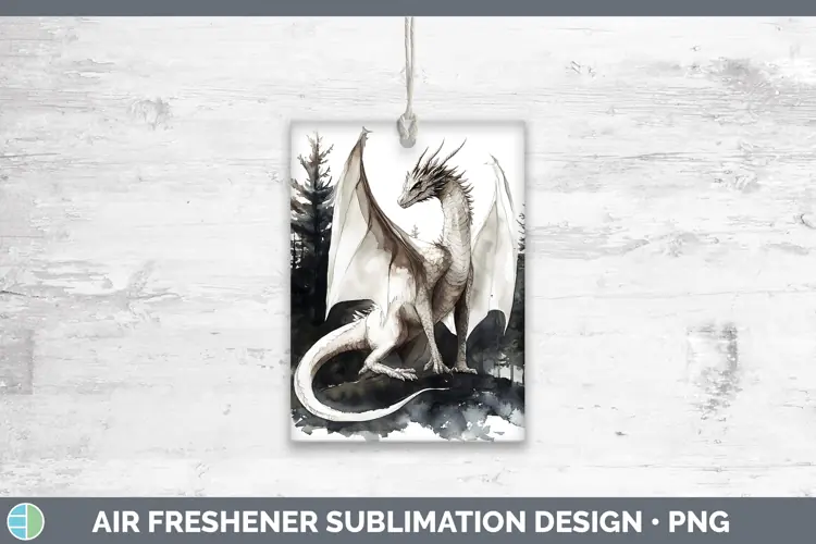 Watercolor Dragon Air Freshener Sublimation Car Freshener De