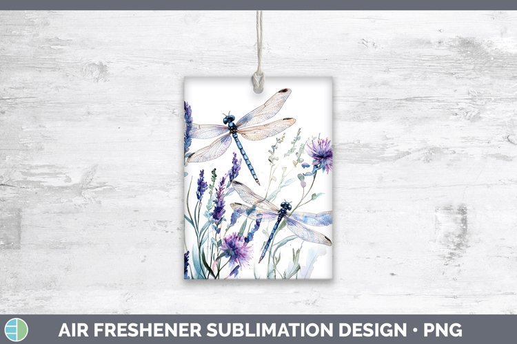 Watercolor Dragonfly Air Freshener Sublimation Car Freshener