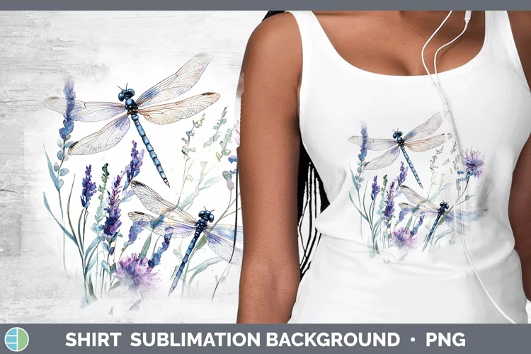 Watercolor Dragonfly Shirt Sublimation Sublimation Backgroun