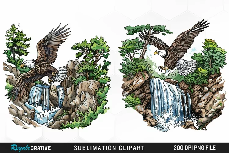 Watercolor Eagle Illustration PNG Clipart