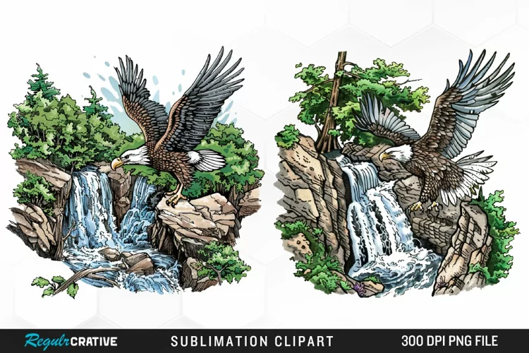 Watercolor Eagle Illustration PNG Clipart