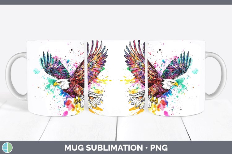 GorgeousWatercolor Mug Wrap design.