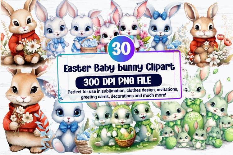 Easter Watercolor Clipart Image 2