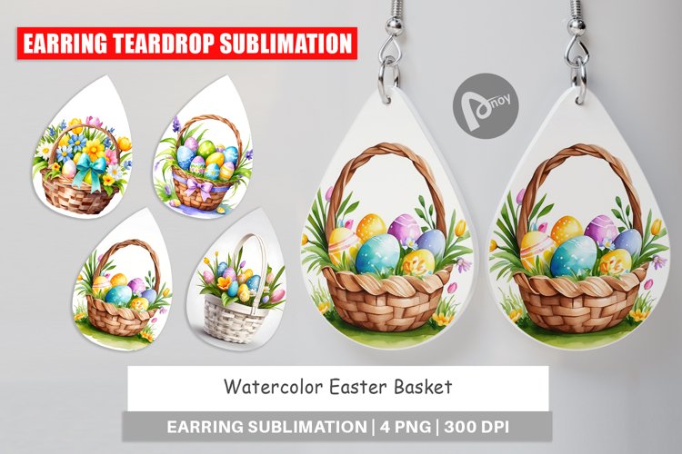 Earring Teardrop Easter Basket