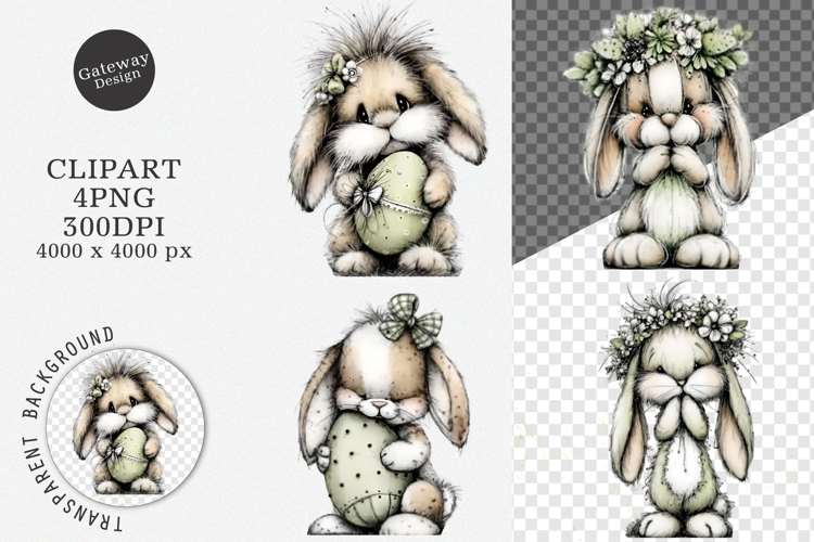 Watercolor easter bunny clipart Png - easter bunny clipart