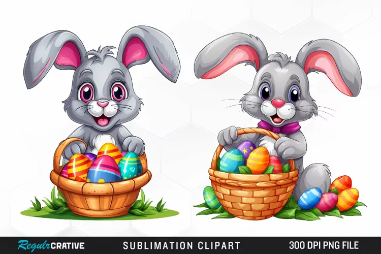 Watercolor Easter Artwork Clipart