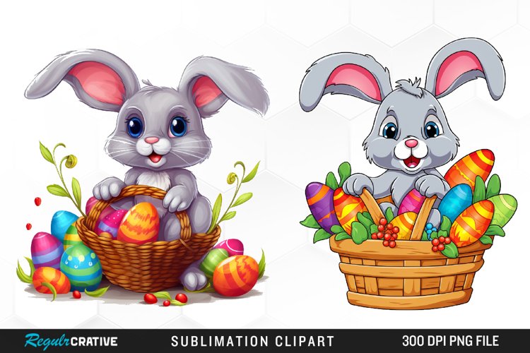 Watercolor Easter Artwork Clipart example image 1