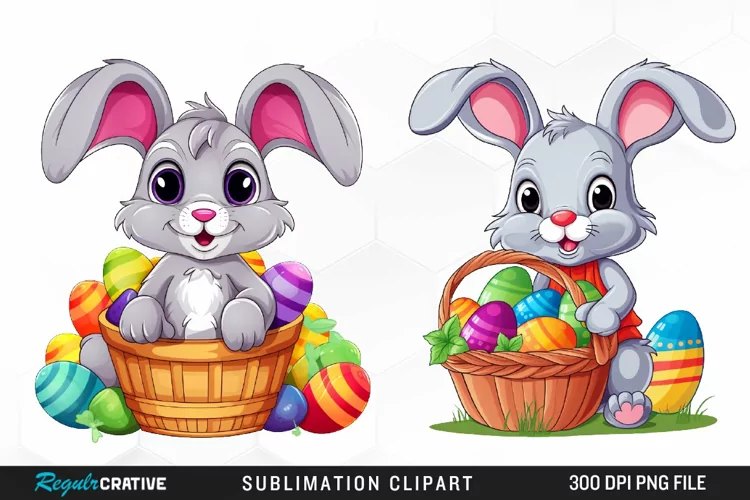 Watercolor Easter Artwork Clipart
