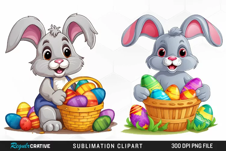 Watercolor Easter Artwork Clipart