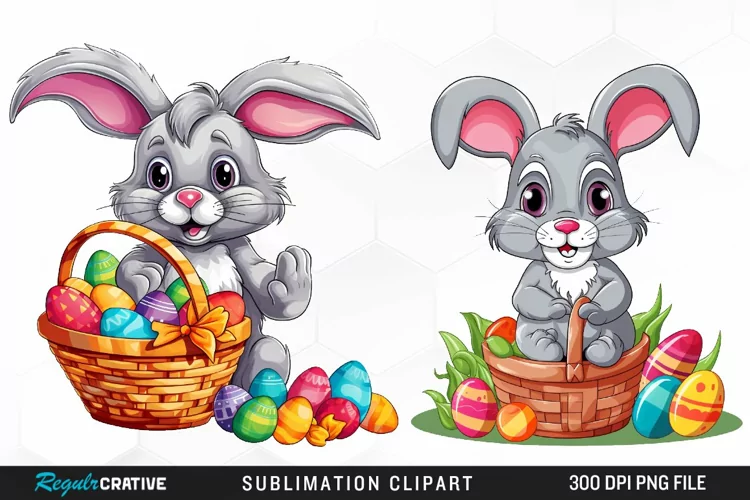Watercolor Easter Artwork Clipart