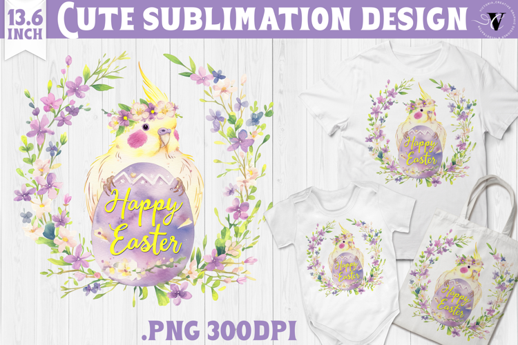 Watercolor Parrot | Easter clipart | Happy Easter