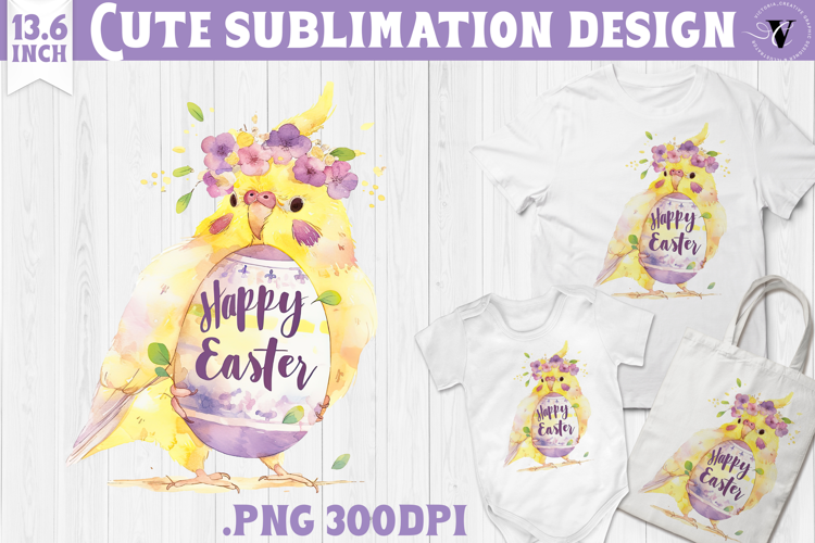 Watercolor Parrot | Easter clipart | Happy Easter