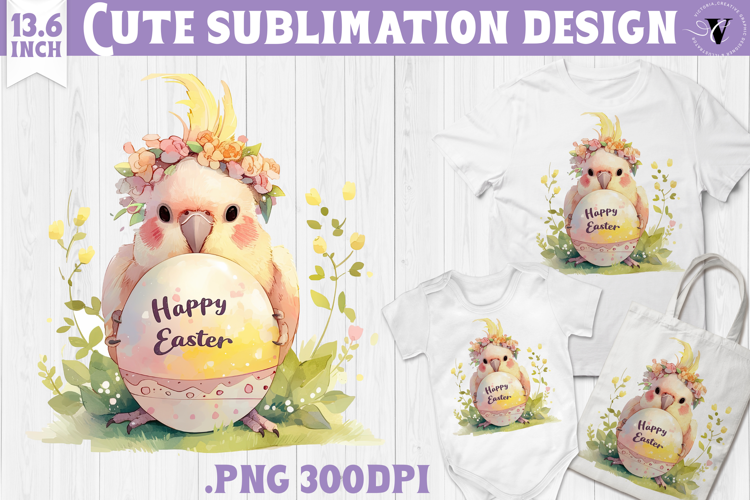 Watercolor Parrot | Easter clipart | Happy Easter