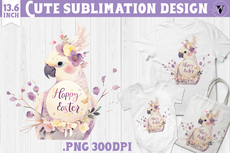 Watercolor Parrot | Easter clipart | Happy Easter
