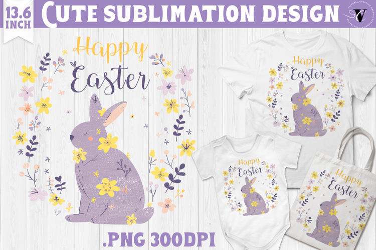 Watercolor Bunny | Easter clipart | Happy Easter