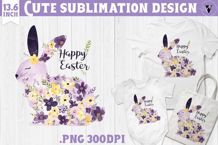 Watercolor Bunny | Easter clipart | Happy Easter