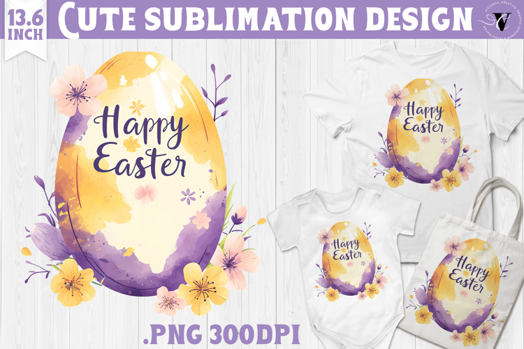 Watercolor Egg | Easter clipart | Happy Easter