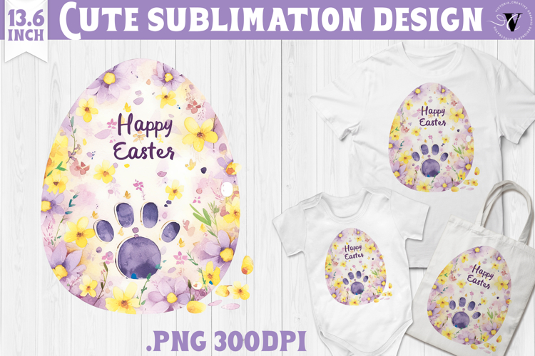 Watercolor Egg | Easter clipart | Happy Easter example image 1