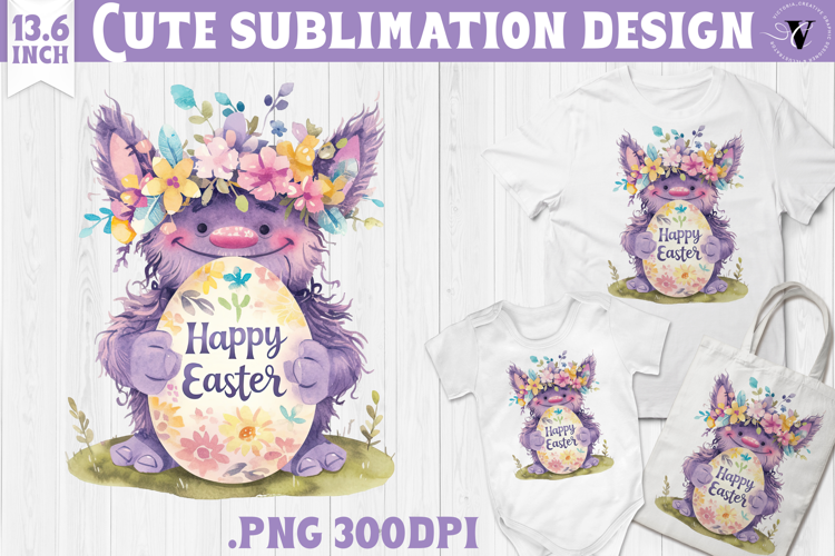 Watercolor Troll | Easter clipart | Happy Easter