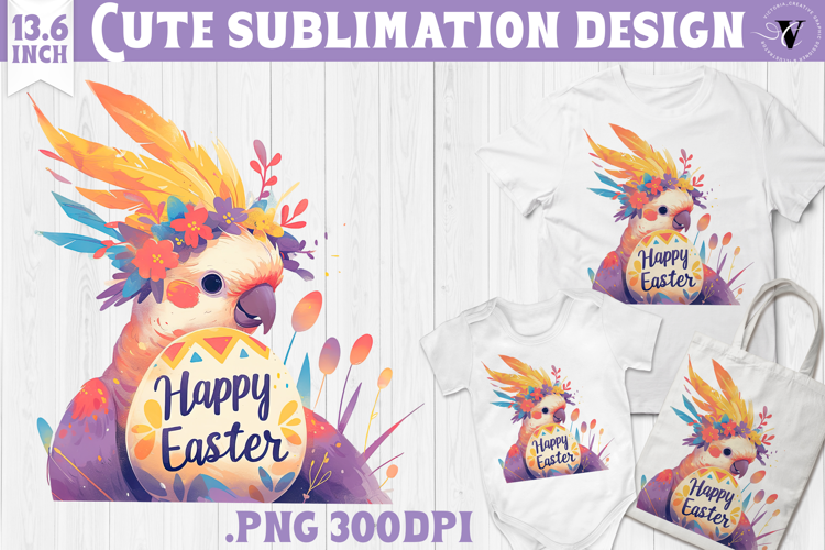 Watercolor Parrot | Easter clipart | Happy Easter