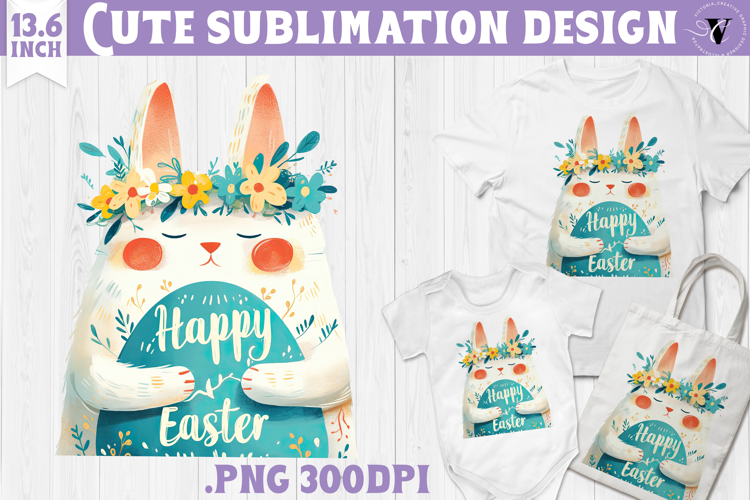 Watercolor Cat | Easter clipart | Happy Easter