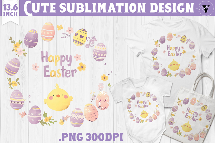 Watercolor Chick | Easter clipart | Happy Easter example image 1