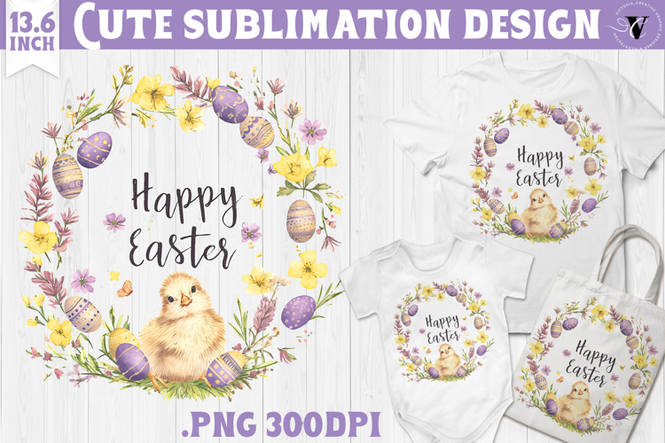 Watercolor Chick | Easter clipart | Happy Easter