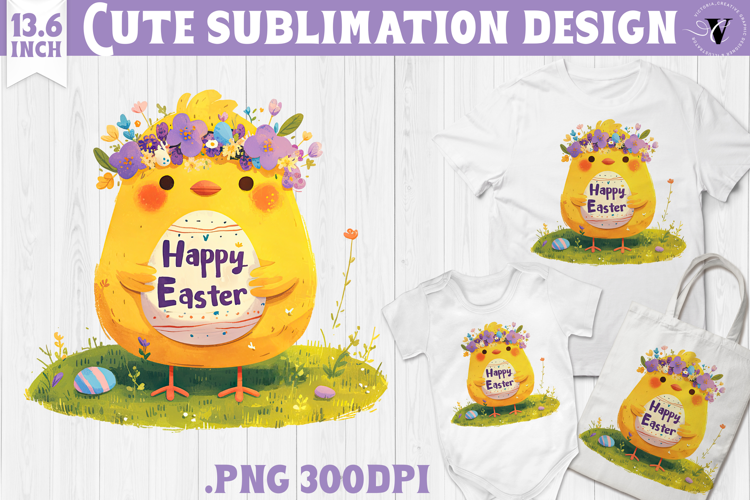 Watercolor Chick | Easter clipart | Happy Easter