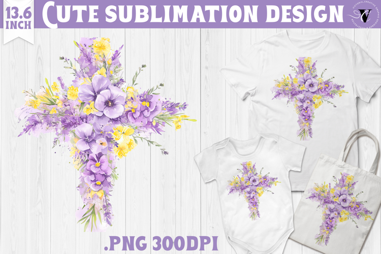 Watercolor Cross | Easter clipart | Happy Easter