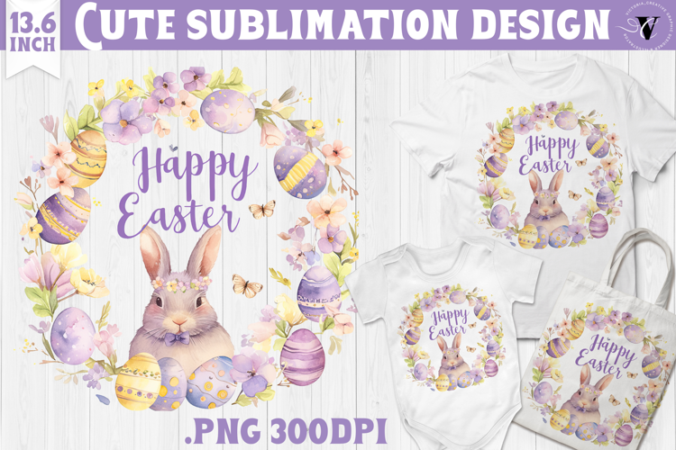Watercolor Bunny | Easter clipart | Happy Easter