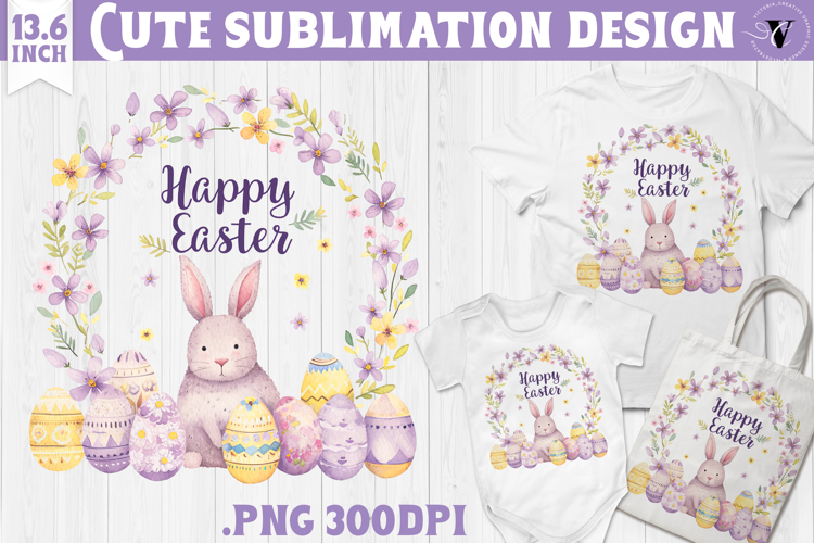 Watercolor Bunny | Easter clipart | Happy Easter