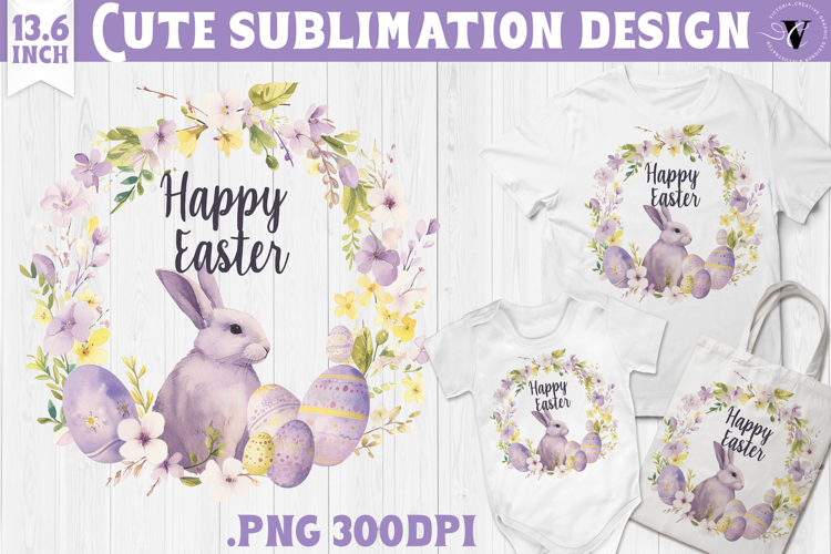 Watercolor Bunny | Easter clipart | Happy Easter