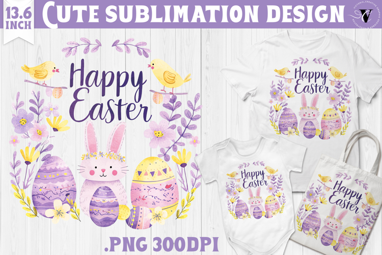 Watercolor Bunny | Easter clipart | Happy Easter