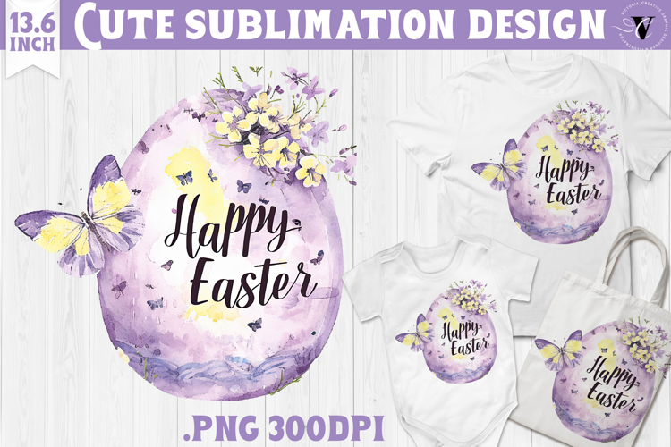 Watercolor butterfly | Easter clipart | Happy Easter