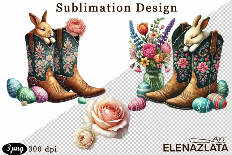Watercolor easter, easter clipart
