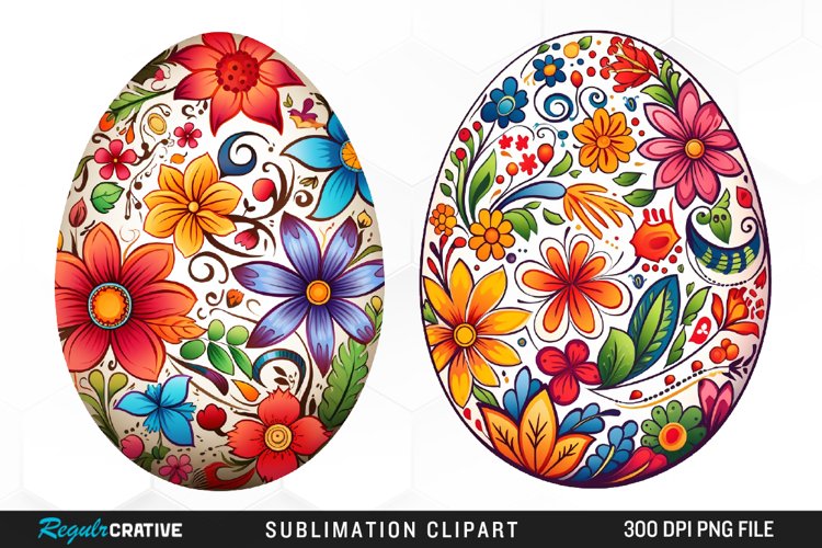 Watercolor Easter Eggs Clipart Image 22