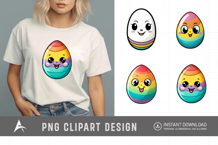 Watercolor Easter Eggs Clipart Image 7