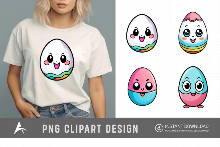 Watercolor Easter Eggs Clipart Image 9